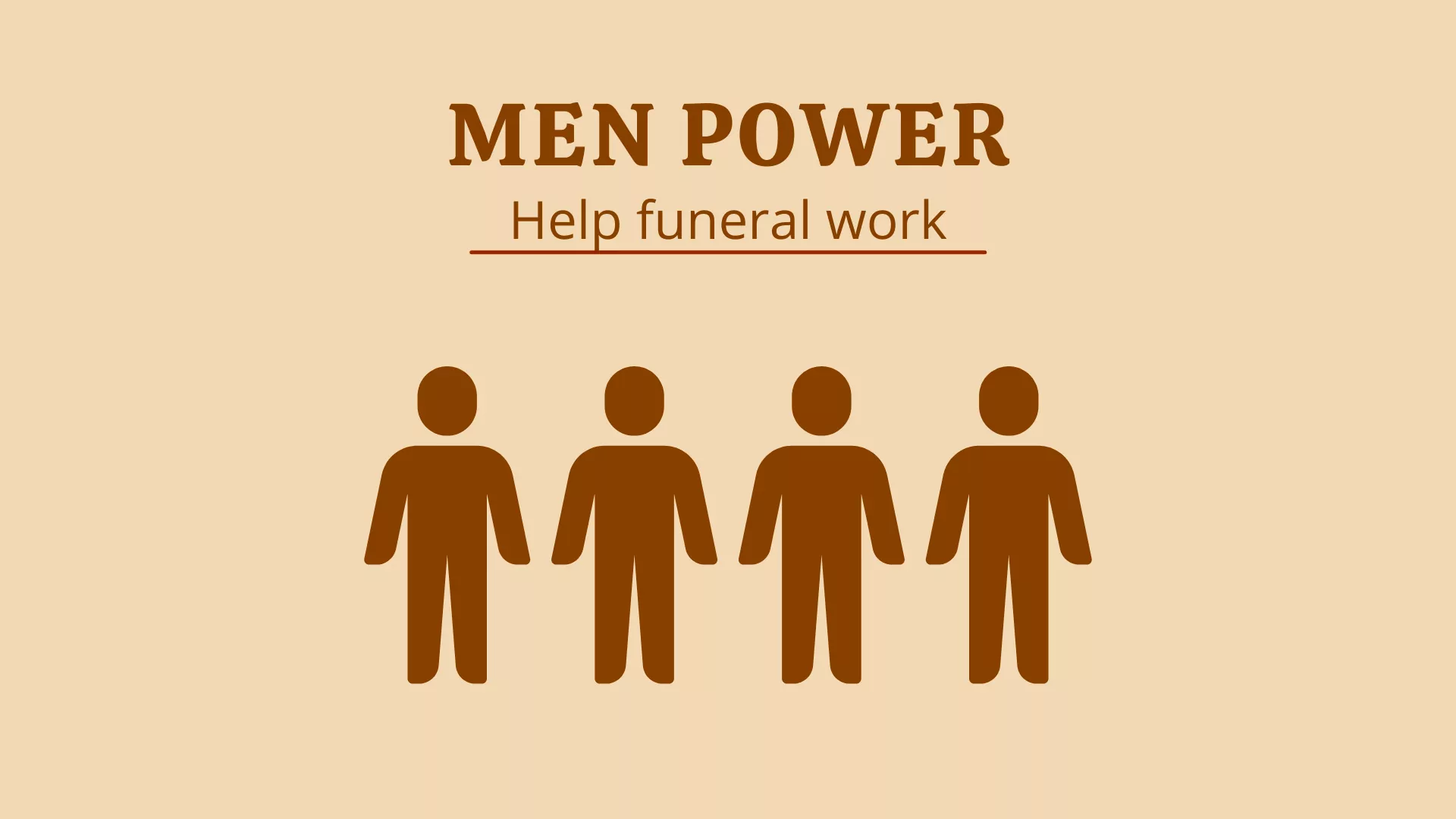 Funeral men power