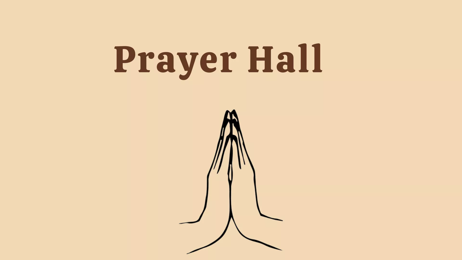 Funeral prayer hall