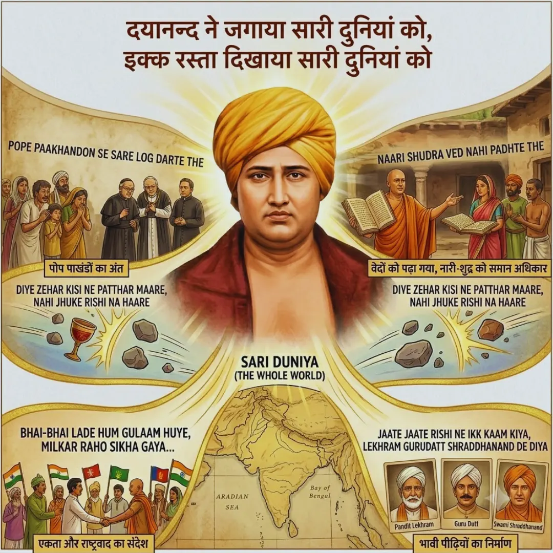 Dayanand Ne Jagaya Saari Duniya Ko